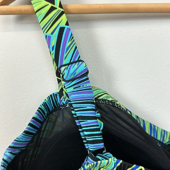 Avenue Palm Leaf Print Plus Size One Piece Swimsuit Sz 20 - Picture 6 of 10